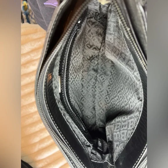 BALLY Made in Italy Classic Black Leather Handbag - Picture 6 of 12